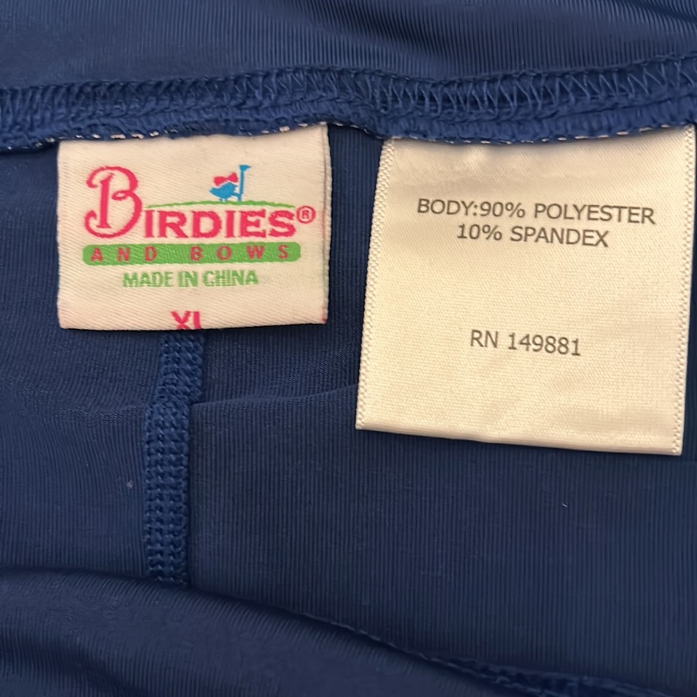 Birdies Size XL golf skort.  Blue/white - Picture 3 of 5